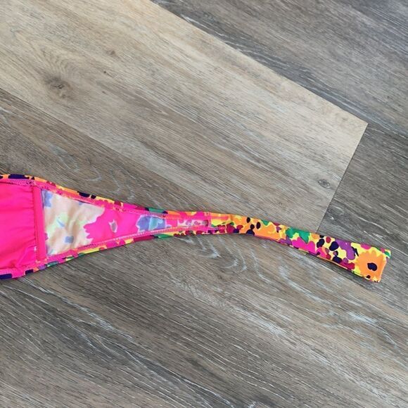 Old Navy bikini 2 piece bathing/swim suit pink floral med top large bottom NWOT - Picture 11 of 14